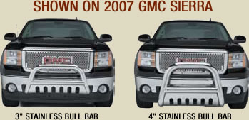 2007 gmc sierra stainless bull bars